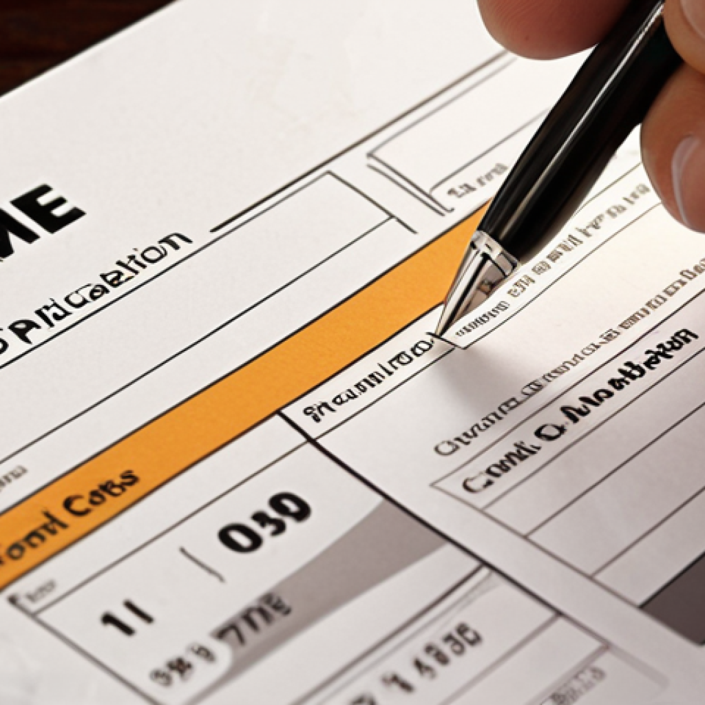 **

Prompt: Close-up of a credit card application form with a pen hovering over the "Income" section. Focus on the details of the form and the anxious expression of the person filling it out. Soft, diffused lighting.

**